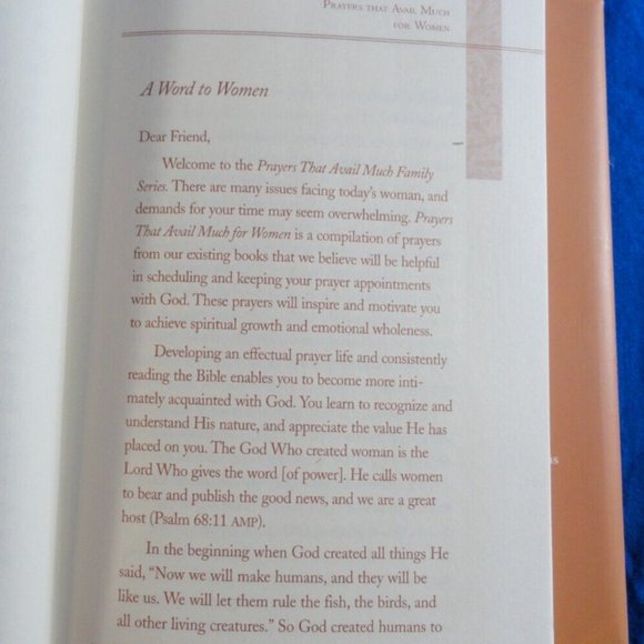 PRAYERS THAT AVAIL MUCH FOR WOMEN BY GERMAINE COPELAND PEACH HARD COVER RC 285 - Picture 3 of 9